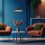 Pendant lamp FELIX NAVY BLUE/GOLD 1xE27