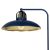 Table lamp FELIX NAVY BLUE/GOLD 1xE27