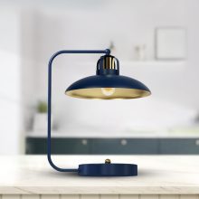 Table lamp FELIX NAVY BLUE/GOLD 1xE27