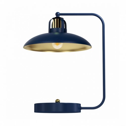 Table lamp FELIX NAVY BLUE/GOLD 1xE27