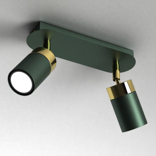 Ceiling  lamp JOKER GREEN/GOLD 2xGU10