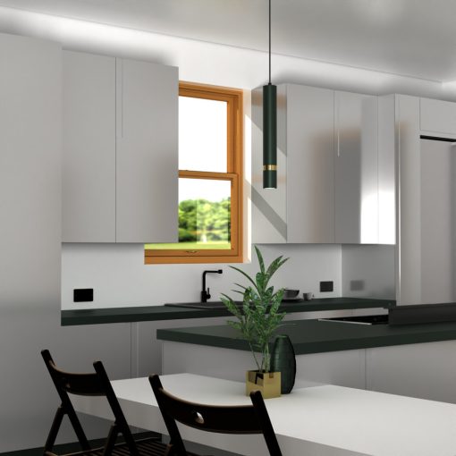 Pendant lamp JOKER GREEN/GOLD 1xGU10