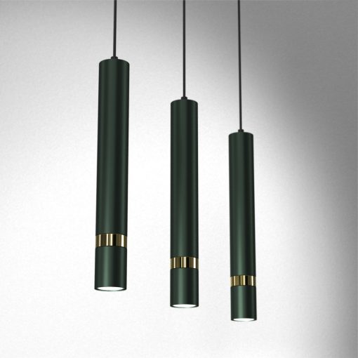 Pendant lamp JOKER GREEN/GOLD 3xGU10