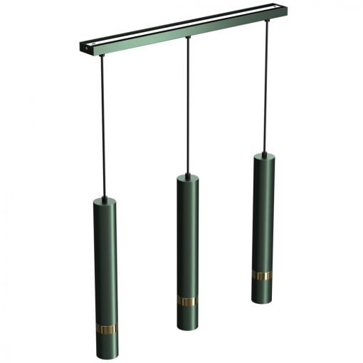 Pendant lamp JOKER GREEN/GOLD 3xGU10