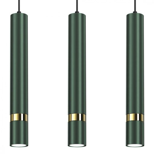 Pendant lamp JOKER GREEN/GOLD 3xGU10