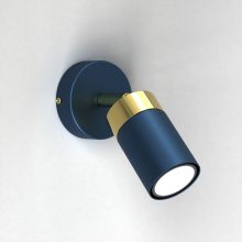 Wall lamp JOKER NAVY BLUE/GOLD 1xGU10