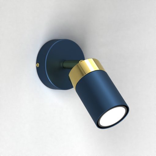 Wall lamp JOKER NAVY BLUE/GOLD 1xGU10