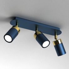 Ceiling  lamp JOKER NAVY BLUE/GOLD 3xGU10
