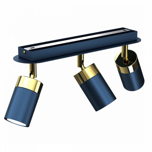 Ceiling  lamp JOKER NAVY BLUE/GOLD 3xGU10
