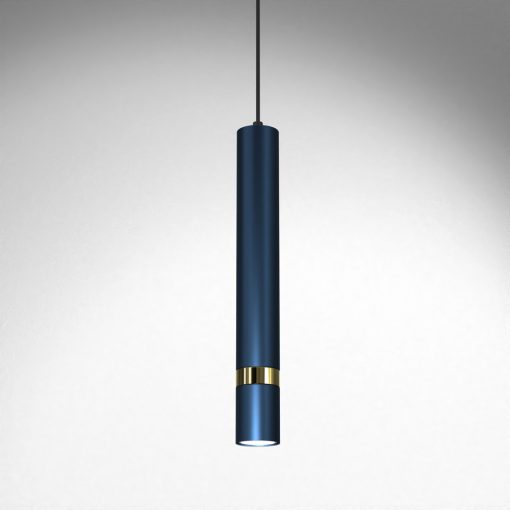 Pendant lamp JOKER NAVY BLUE/GOLD 1xGU10