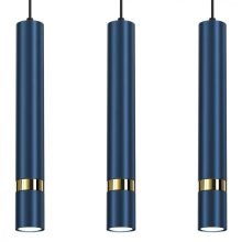 Pendant lamp JOKER NAVY BLUE/GOLD 3xGU10