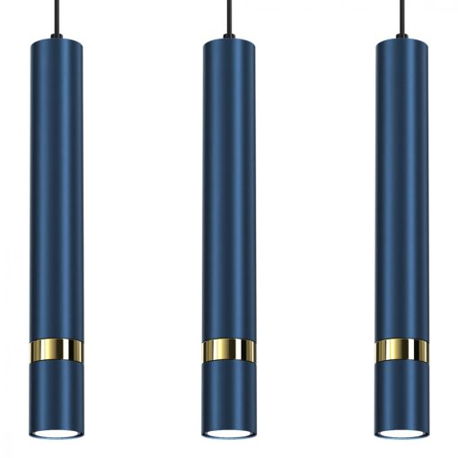 Pendant lamp JOKER NAVY BLUE/GOLD 3xGU10