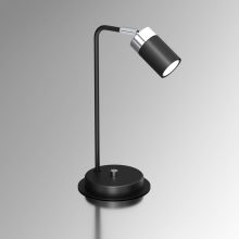 Bedside lamp JOKER BLACK/CHROME 1xGU10