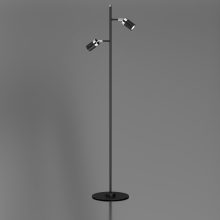 Floor lamp JOKER BLACK/CHROME 2xGU10