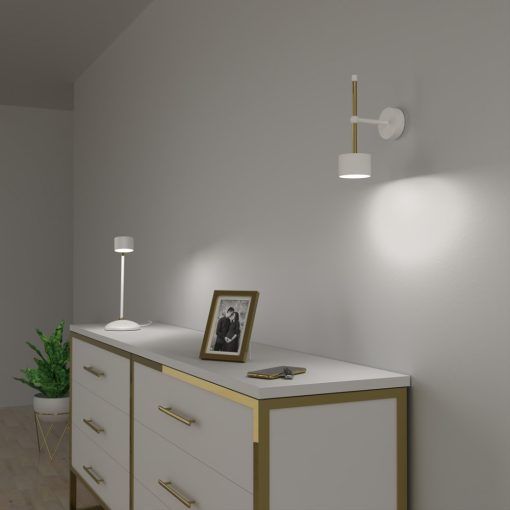 Wall lamp ARENA WHITE/GOLD 1xGX53