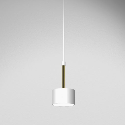 Pendant lamp ARENA WHITE/GOLD 1xGX53