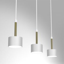 Pendant lamp ARENA WHITE/GOLD 3xGX53