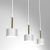 Pendant lamp ARENA WHITE/GOLD 3xGX53