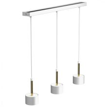 Pendant lamp ARENA WHITE/GOLD 3xGX53