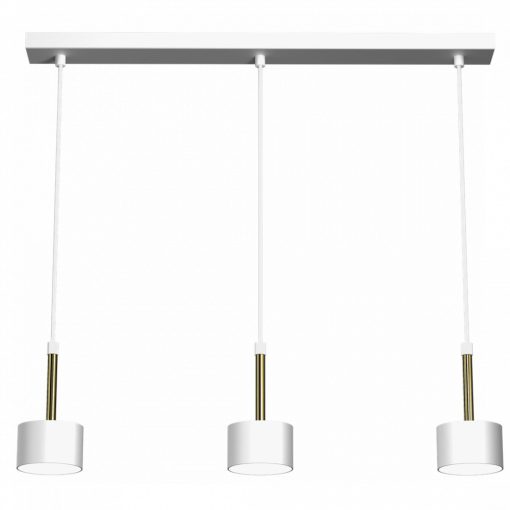 Pendant lamp ARENA WHITE/GOLD 3xGX53