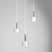 Pendant lamp ARENA WHITE/GOLD 3xGX53