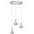 Pendant lamp ARENA WHITE/GOLD 3xGX53