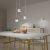 Pendant lamp ARENA WHITE/GOLD 3xGX53