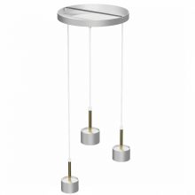 Pendant lamp ARENA WHITE/GOLD 3xGX53