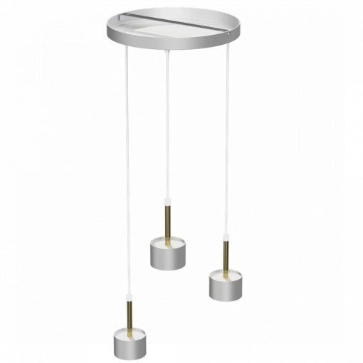 Pendant lamp ARENA WHITE/GOLD 3xGX53