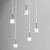 Pendant lamp ARENA WHITE/GOLD 5xGX53