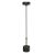 Pendant lamp ARENA BLACK/GOLD 1xGX53