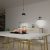 Pendant lamp ARENA BLACK/GOLD 1xGX53