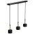 Pendant lamp ARENA BLACK/GOLD 3xGX53