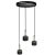 Pendant lamp ARENA BLACK/GOLD 3xGX53