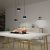 Pendant lamp ARENA BLACK/GOLD 3xGX53