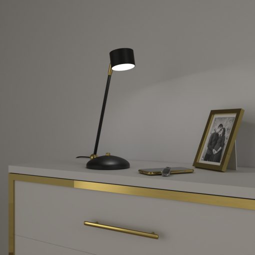 Table lamp ARENA BLACK/GOLD 1xGX53