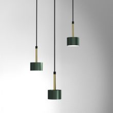 Pendant lamp ARENA GREEN/GOLD 3xGX53