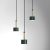 Pendant lamp ARENA GREEN/GOLD 3xGX53