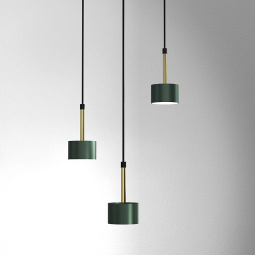 Pendant lamp ARENA GREEN/GOLD 3xGX53