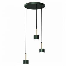 Pendant lamp ARENA GREEN/GOLD 3xGX53