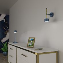 Wall lamp ARENA BLUE/GOLD 1xGX53