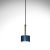 Pendant lamp ARENA BLUE/GOLD 1xGX53