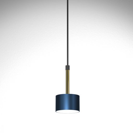 Pendant lamp ARENA BLUE/GOLD 1xGX53
