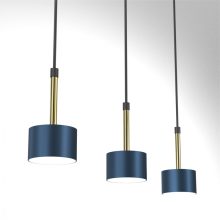 Pendant lamp ARENA BLUE/GOLD 3xGX53