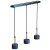 Pendant lamp ARENA BLUE/GOLD 3xGX53