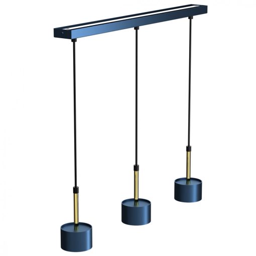 Pendant lamp ARENA BLUE/GOLD 3xGX53