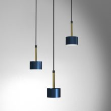 Pendant lamp ARENA BLUE/GOLD 3xGX53
