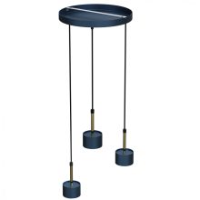 Pendant lamp ARENA BLUE/GOLD 3xGX53