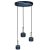 Pendant lamp ARENA BLUE/GOLD 3xGX53