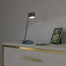 Table lamp ARENA BLUE/GOLD 1xGX53